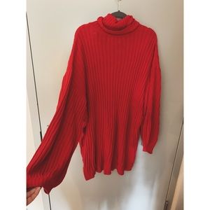 uo jill turtleneck sweater mini dress